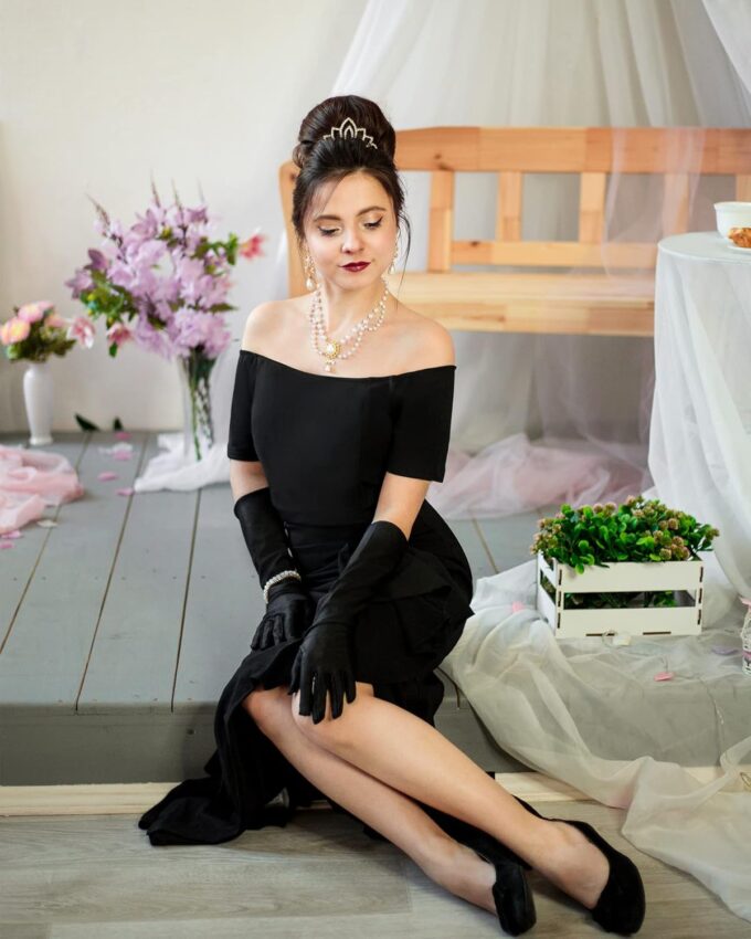 AISIZE Women's Elegant Off Shoulder Ruffle Formal Evening Long Dress – Bild 5