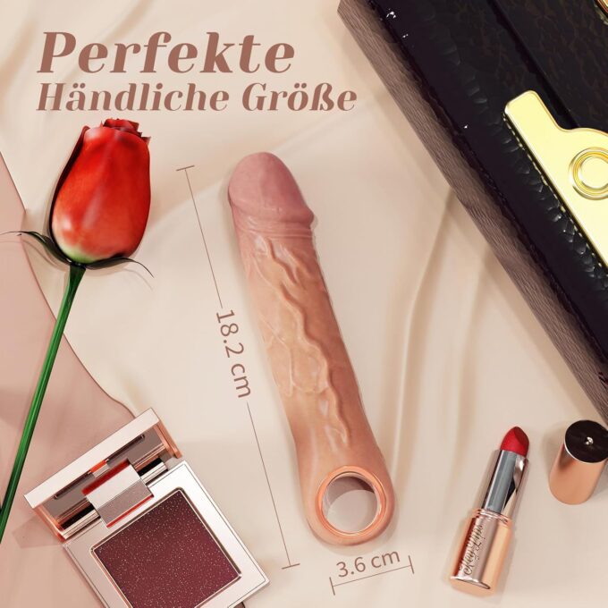 Dildo Vibrator Sex spielzeug für die Frau mit 10 Vibration für Frauen, 18cm Sex spielzeug für Paare Dildos Analdildo Sex Toy Diloschwanz Sexspielzeug G Punkt Anal Dildo set für Frauen 3D-Realistisch – Bild 6