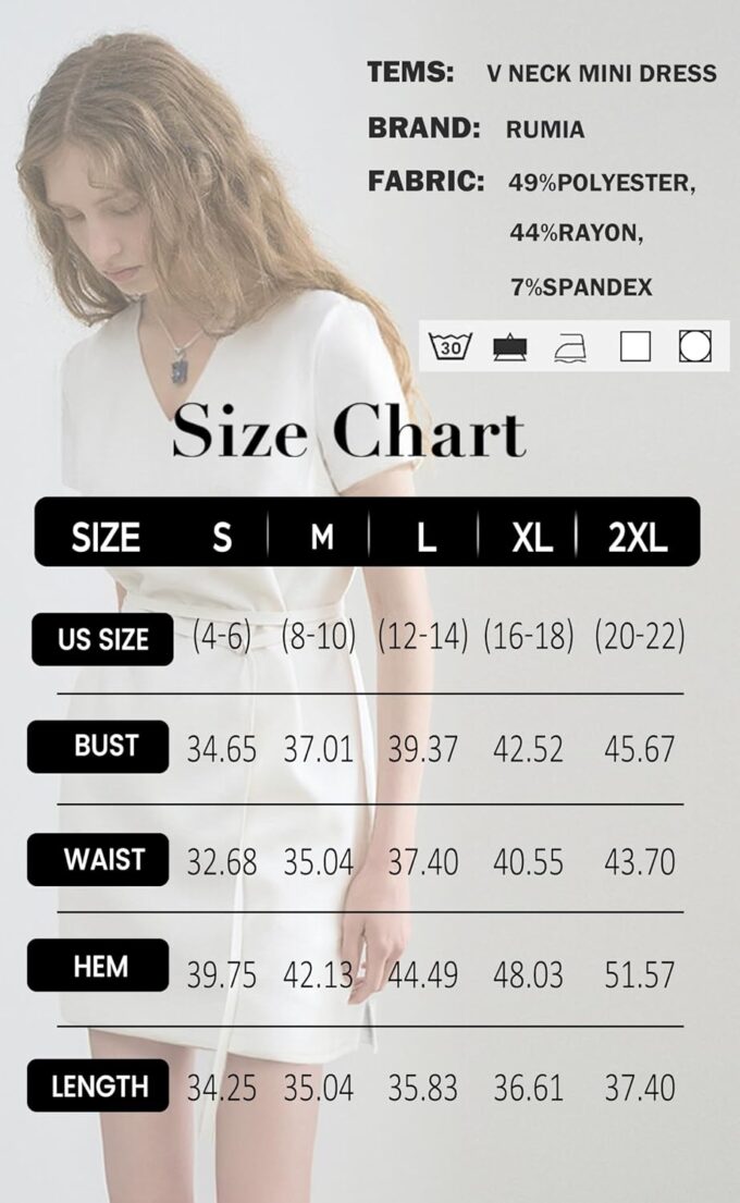 Summer Casual Dresses for Women 2025 Mini Vacation Dress V-Neck Short Sleeve Split Hem Beach Sundress – Bild 6