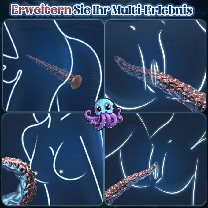 Tagnaff 33CM Riesen Anal Dildo, Tentakel XXL Dildo mit Starkem Saugnapf, Silikon Dicker Analdildo Groß, Big Dildos für Männer, Prostata Stimulation Sex Toys, Sex Spielzeug Analplug# für Männer XXL – Bild 4