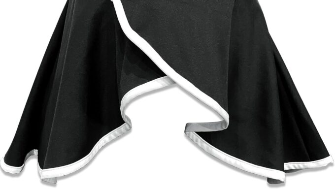 Elegantes Schößchen-Kleid für Damen, knielang, Vintage, figurbetont, geteilter Reißverschluss am Rücken – Bild 7