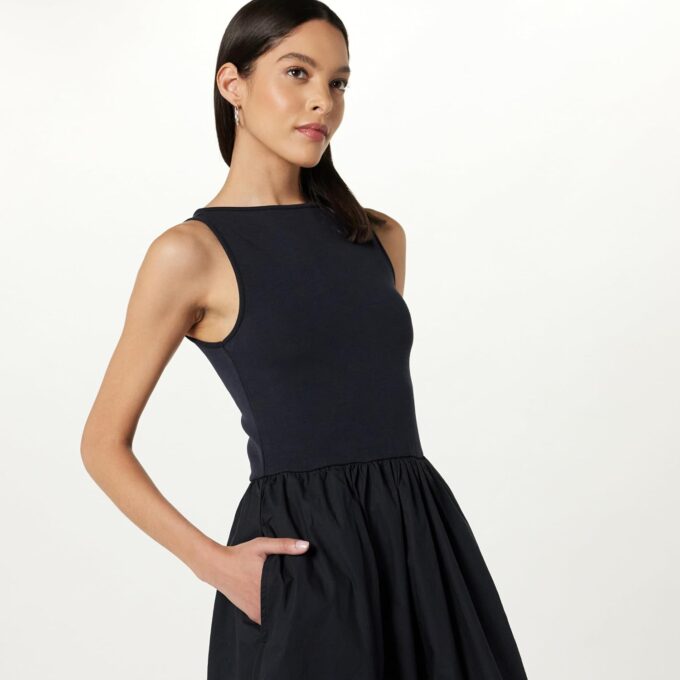 The Drop Women's Dia Mixed Fabric Midi Tank Dress – Bild 3