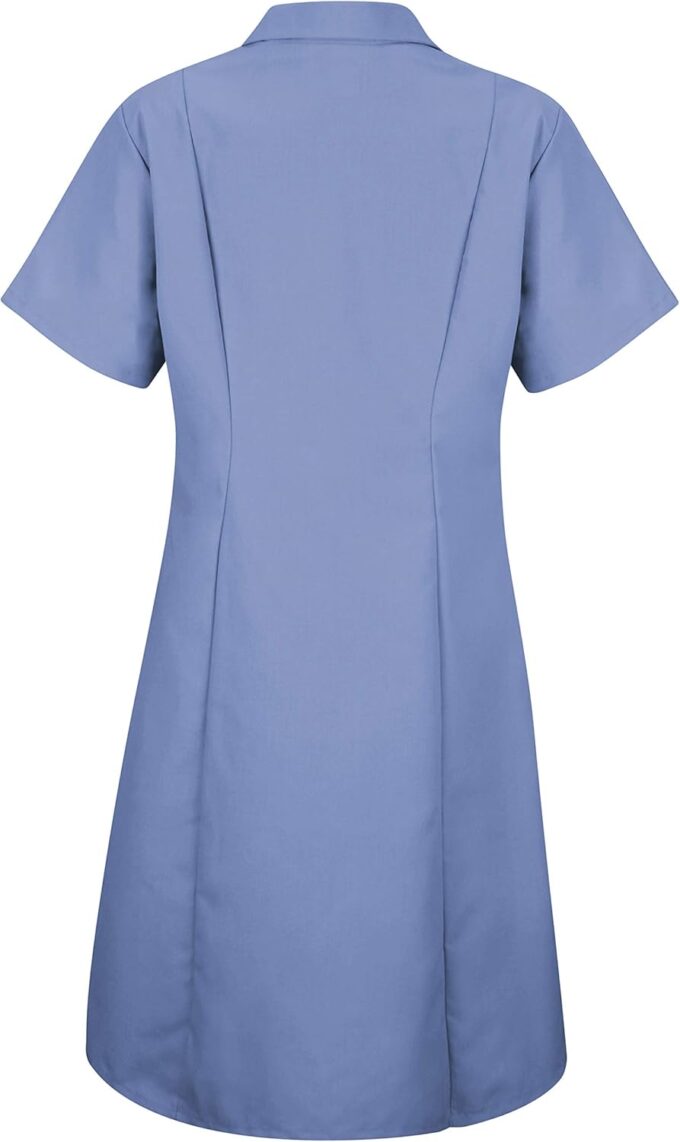 Red Kap Damen Women's Short Sleeve Button Front Dress Kurzärmliges Arbeitskleid (1er Pack) – Bild 2