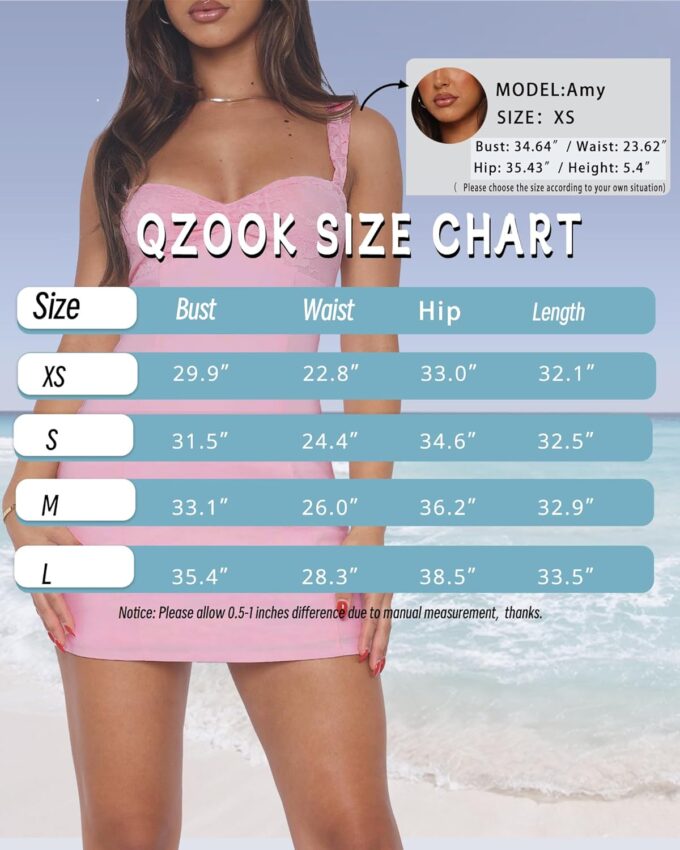 Women's Summer Mini Dresses Sleeveless Sexy V Neck Backless Lace Splicing Cocktail Party Straps Bodycon Dress – Bild 6