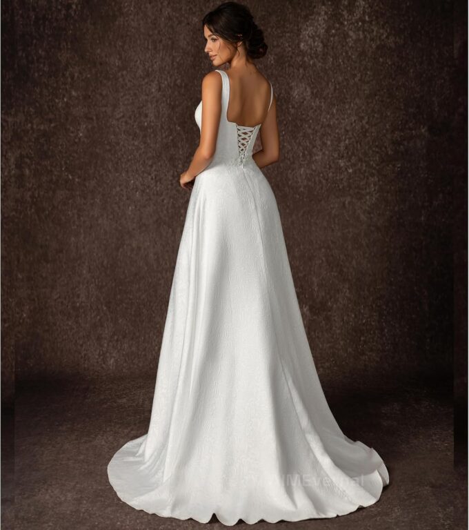 Bridal Gowns Elegant Royal Style Simple Wedding Dress Women's Cocktail Dress Sexy Maxi Skirt Guest Wedding Dresses – Bild 4