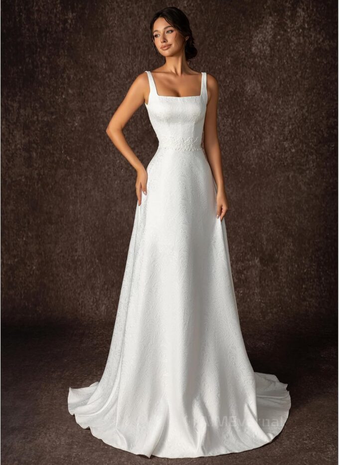 Bridal Gowns Elegant Royal Style Simple Wedding Dress Women's Cocktail Dress Sexy Maxi Skirt Guest Wedding Dresses – Bild 5