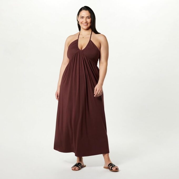 The Drop Women's Kapri Gathered Halter Dress – Bild 5