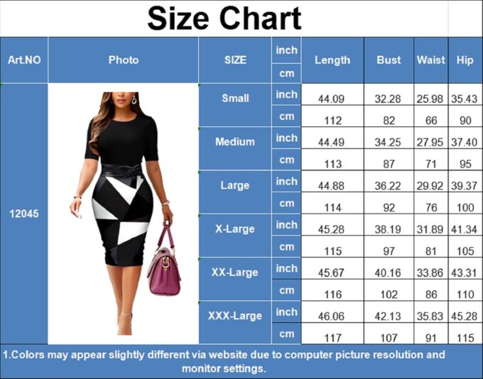 Figurbetonte Kleider für Damen, Midi-Bleistiftkleid, elegant, Business-Druck, Arbeit, Büro, Kleid mit Gürtel – Bild 3