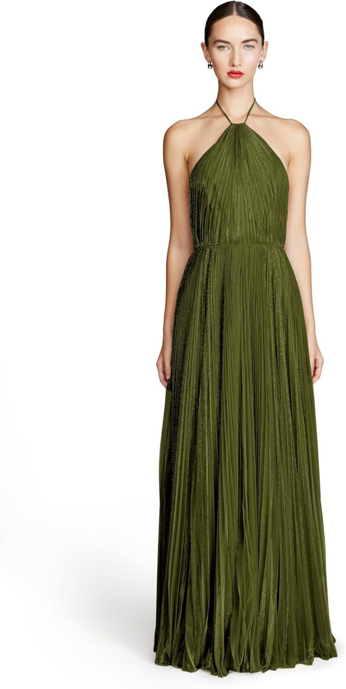 H HALSTON Women's Marisol Lurex Gown