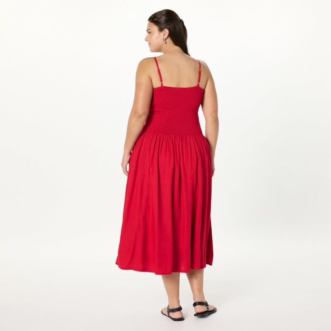 The Drop Women's Florencia Smocked Bodice Linen Maxi Dress – Bild 6