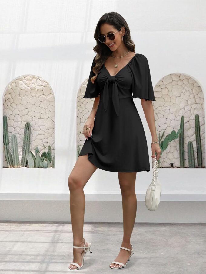 MixShe Summer Dresses for Women 2025 Elegant Classy V-Neck Dress S-XXL – Bild 4