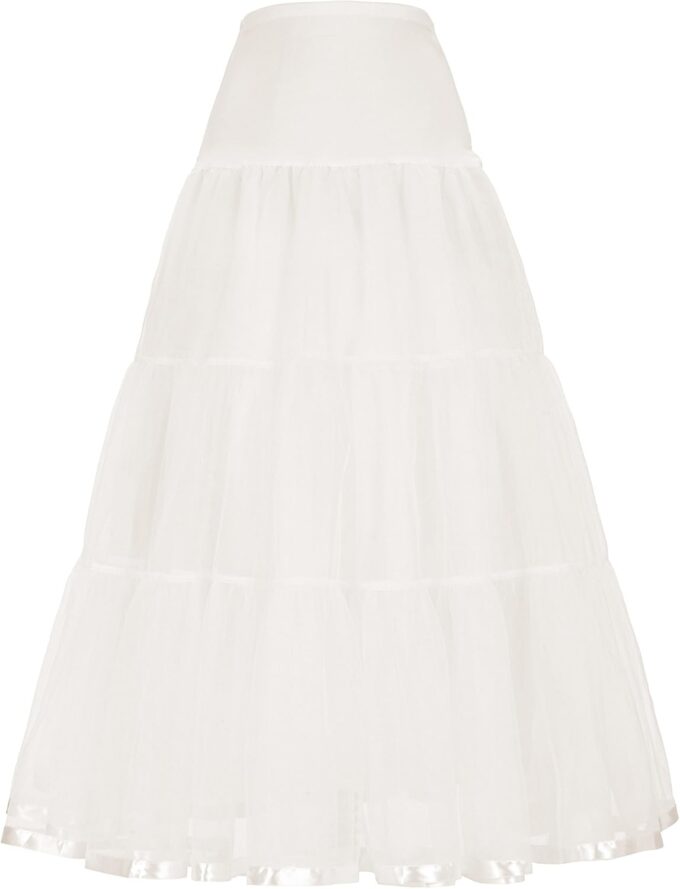 GRACE KARIN 50s Petticoat Unterrock Vintage Reifrock für Rockabilly Kleid Brautkleid CL421 – Bild 2