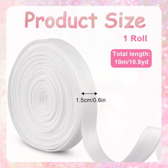 Xthrotsenk 10M Verstellbare Schnürkordel-Korsettband Zum Ersetzen Damen Raffhalter Für Hochzeit Brautkleid Schnürbändern von Reißverschlüssen Oder Knöpfen, Weiß – Bild 2
