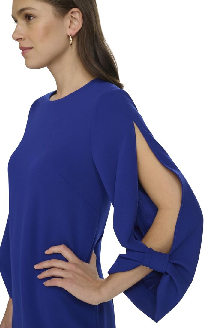 Calvin Klein Damen Shift über dem Knie Kleid – Bild 3