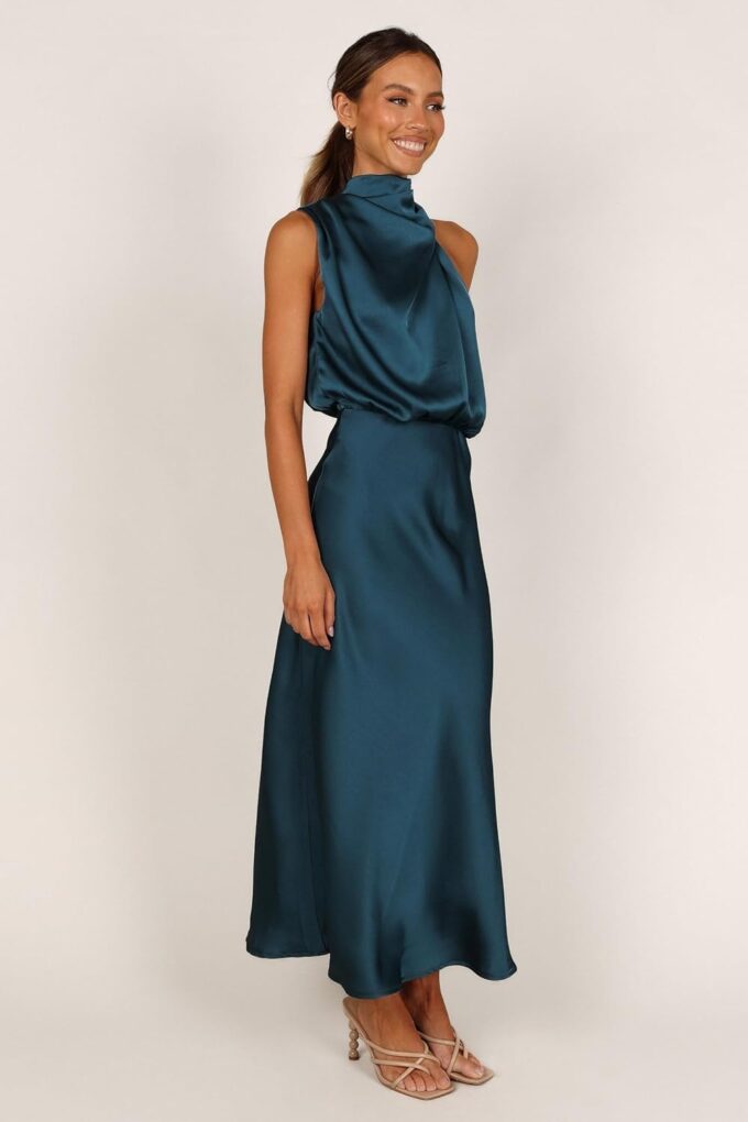 Petal & Pup Women's Anabelle Halter Neck Midi Dress – Bild 5