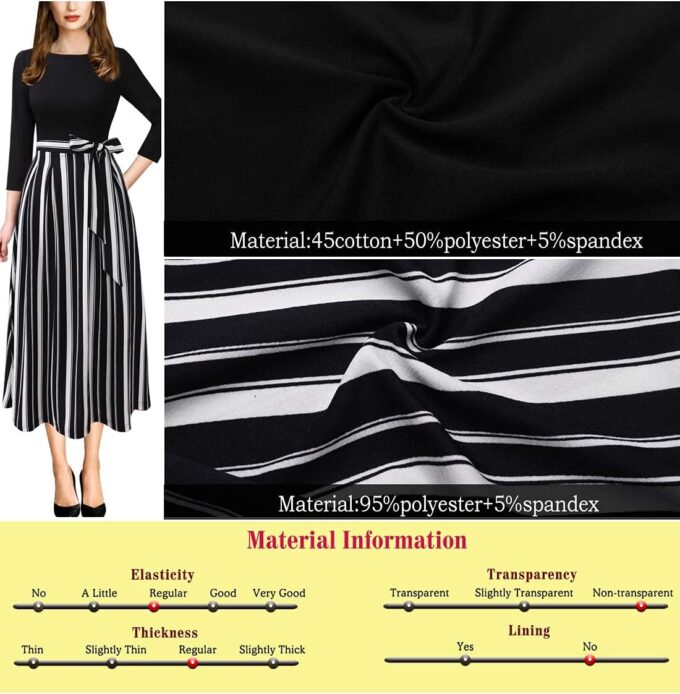 VFSHOW Elegantes Damenkleid mit Reißverschluss vorne, für Arbeit, Büro, Party, Etuikleid – Bild 6