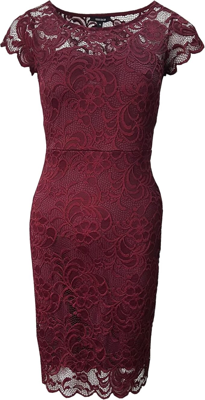 ODCOCD Women's Lace Dress/Cocktail Party Dress/Wedding Guest & Bridesmaid Dresses – Bild 2