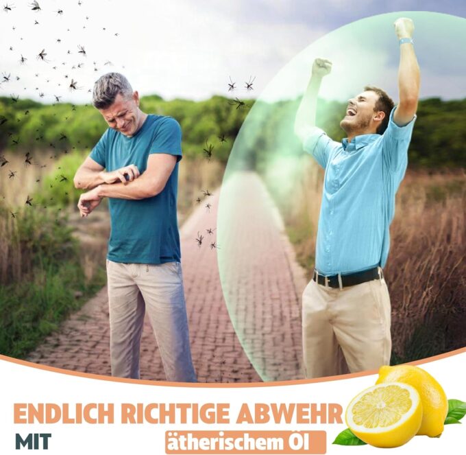 Mückenschutz Armband - Moskito Insektenschutz (Urlaub must haves - camping gadgets,reise gadgets) für Kinder und Erwachsene gegen moskito - (10x Armband) – Bild 2