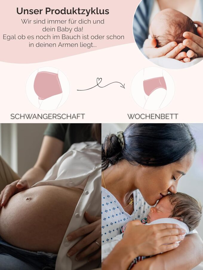 Herzmutter Umstandskleid festlich - Schwangerschaftskleid mit Spitze - Elegant - Hochzeit - besondere Anlässe - Kurzarm - 6200 – Bild 6
