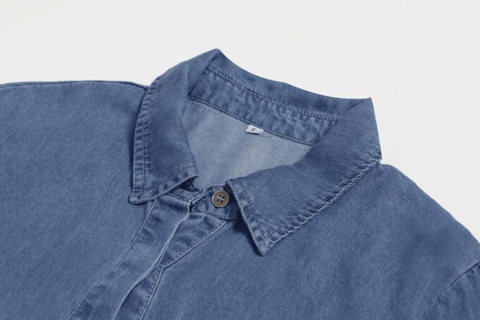 utcoco Denim Dress for Women 2025 Casual Loose Long Sleeve Classic Vintage Button Down Jean Shirt Dresses with Pockets – Bild 3