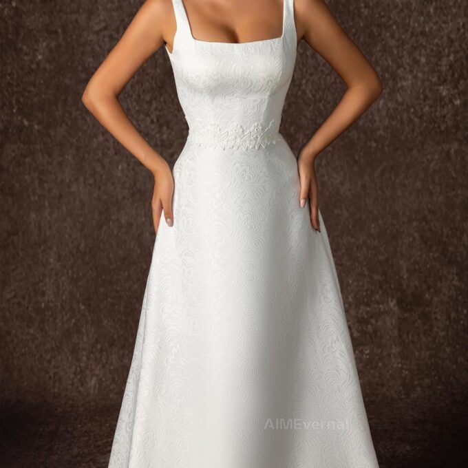 Bridal Gowns Elegant Royal Style Simple Wedding Dress Women's Cocktail Dress Sexy Maxi Skirt Guest Wedding Dresses – Bild 3