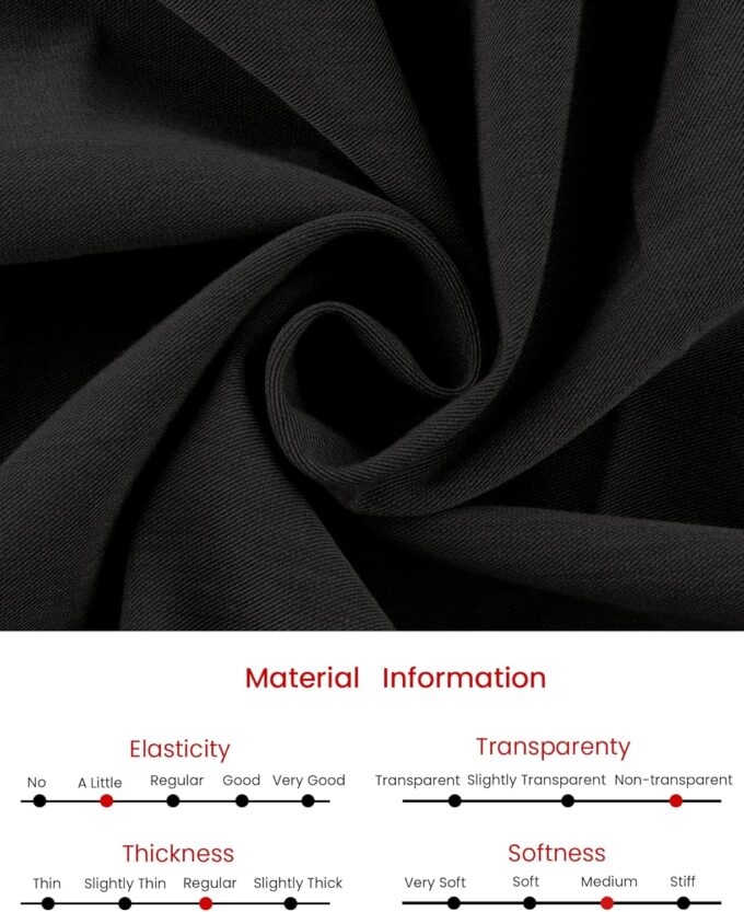 Hobemty Ärmelloses Damenkleid mit Reißverschluss, Gürtel, Passform und ausgestelltes Arbeitskleid – Bild 5
