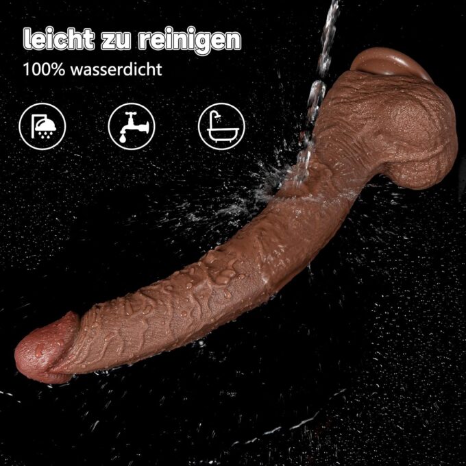 38 cm Dildo mit starkem Saugnapf, Sexspielzeug für Frauen, weicher, lebensechter Analdildo, Erwachsenenspielzeug in Monstergröße für Männer, langer G-Punkt-Stimulator mit Kugeln – Bild 5