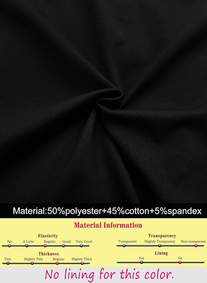 VFSHOW Damen-Kleid 2024, Business, Arbeit, Büro, 3/4-Ärmel, Taschen, Gürtelknöpfe, elegante Passform und ausgestelltes A-Linien-Kleid – Bild 7