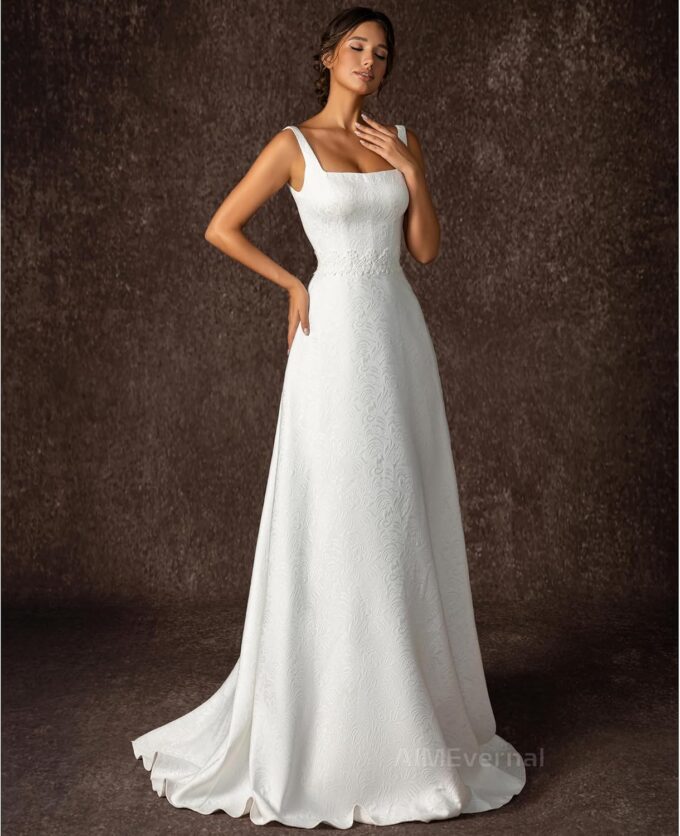 Bridal Gowns Elegant Royal Style Simple Wedding Dress Women's Cocktail Dress Sexy Maxi Skirt Guest Wedding Dresses – Bild 6