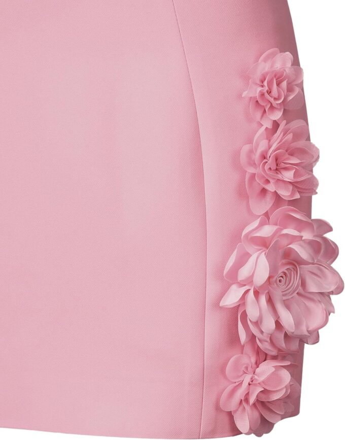JW PEI Women's Elaina Pink Rosette Applique Mini Dress – Bild 6