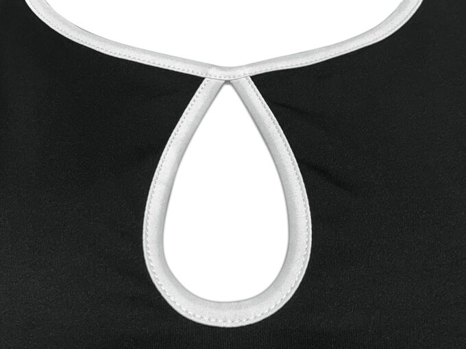 Elegantes Schößchen-Kleid für Damen, knielang, Vintage, figurbetont, geteilter Reißverschluss am Rücken – Bild 6