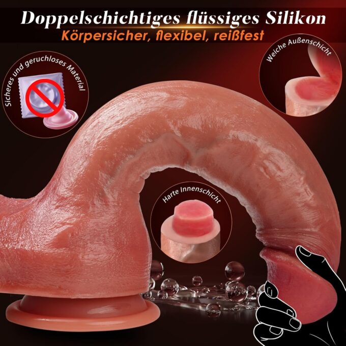 27cm Dildo Realistischer Penis, Huge dicker analdildo, Big realistic saugnapf silicone xxl dildo für männer frauen groß Sex toy anal, Realistische Dildos für G-Punkt-Stimulation Sex toys – Bild 5