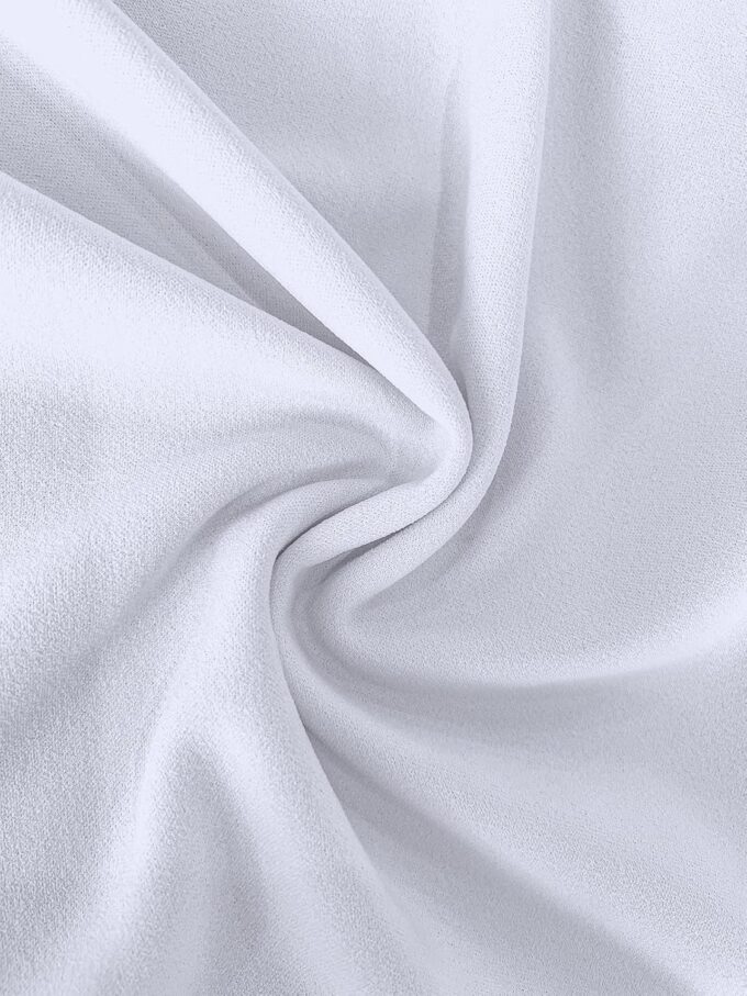 Damen Bleistiftkleid, figurbetont, Rüschen, ausgestellt, kurze Ärmel, Arbeit, Midi-Kleid, Business, Büro, Freizeit – Bild 6