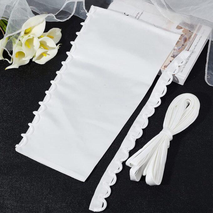 GORGECRAFT 3 Stil 3 STÜCKE Damen Brautkleid Schlaufen Verstellbarer Reißverschluss Ersatz Abschlussball Kleid Riemen Satin Korsett Rücken Kit Schnürung Für Hochzeitskleid Zubehör – Bild 5