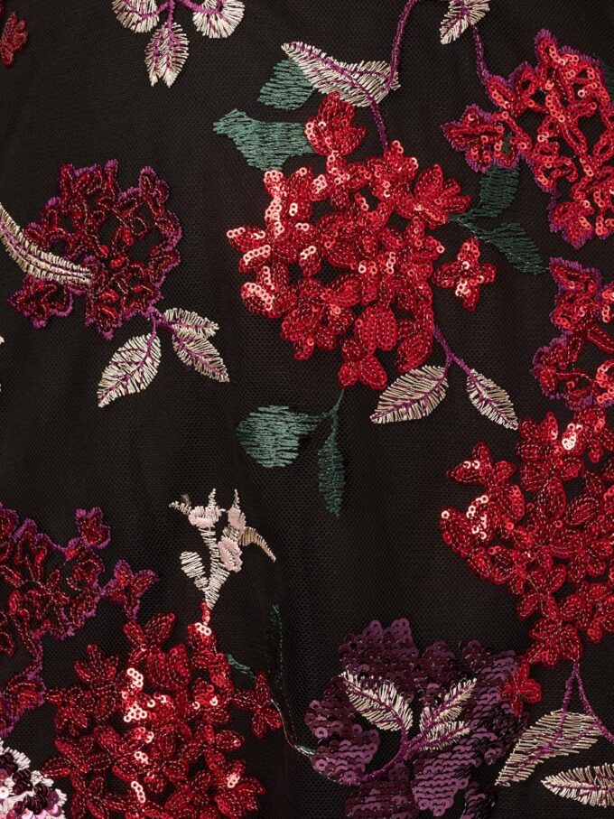 Adrianna Papell Women's Floral Sequin Ankle Dress – Bild 3