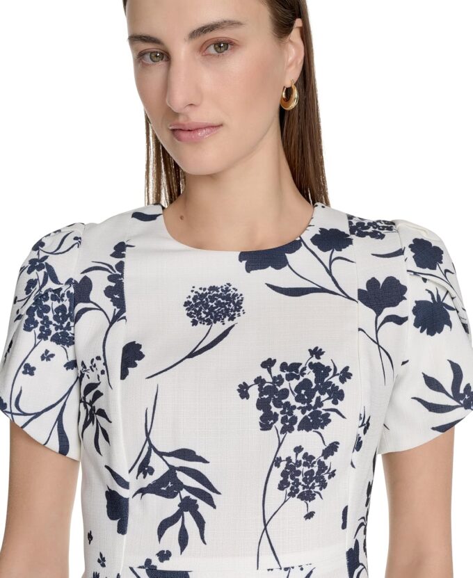 Calvin Klein Women's Floral Sheath Career Event Dress – Bild 5