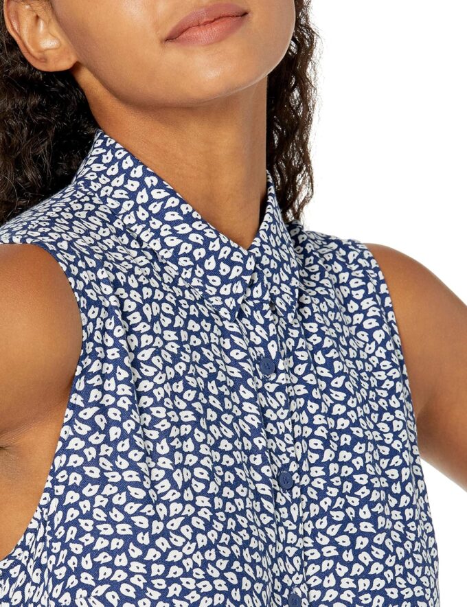 Amazon Essentials Women's Sleeveless Relaxed-Fit Woven Shirt Dress – Bild 3