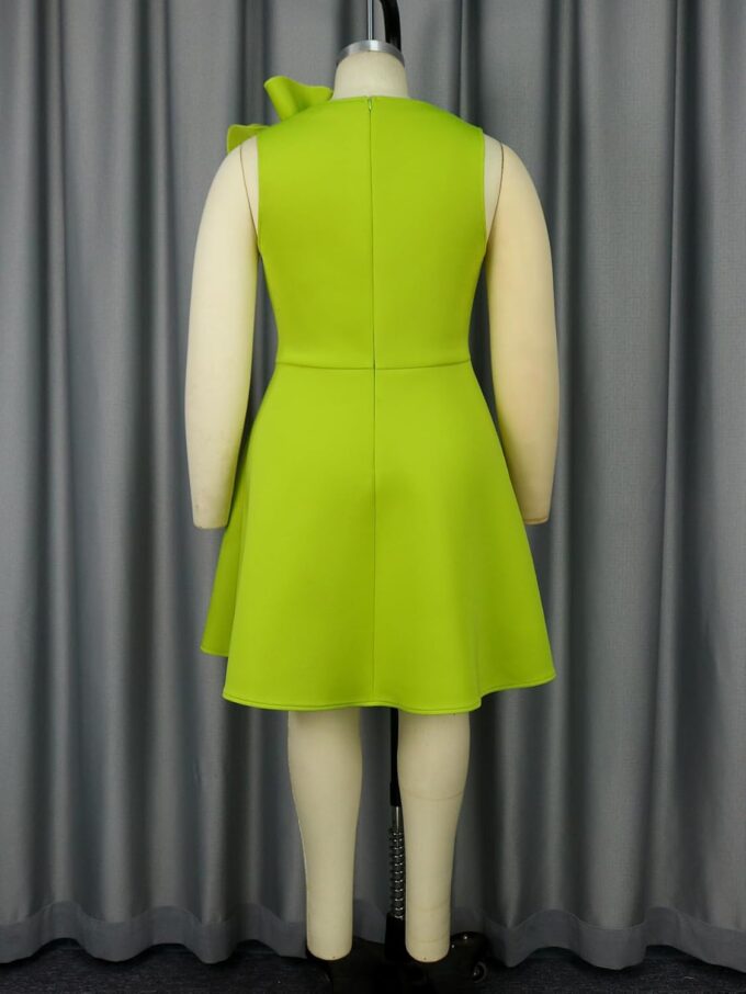 ONTINVA Damen Cocktailkleid, figurbetont, Rüschen, ärmellos, formell, Mini-Bleistiftkleid, Kirche, Freizeit, Arbeit, Party, Midi-Kleider – Bild 6