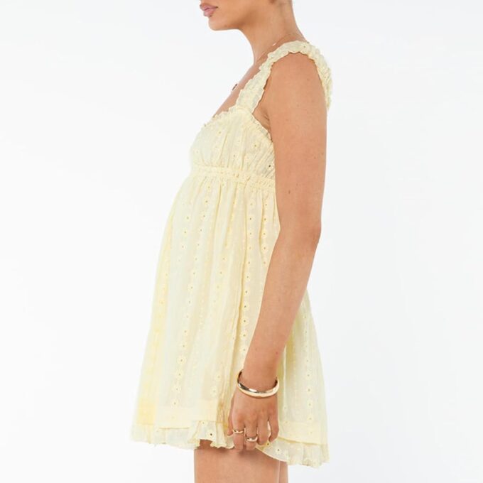 Women's Summer Babydoll Mini Dress Spaghetti Strap Sleeveless Party Short Y2k Swing Dresses A Line Sundress – Bild 3