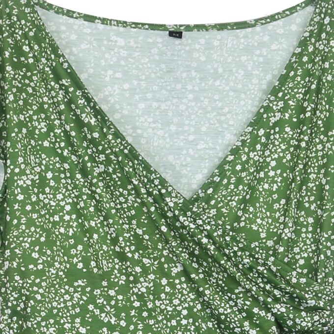 oxiuly Women's Cap Sleeve Summer Casual Dresses V-Neck Floral Vacation Party Dress OX233 – Bild 5