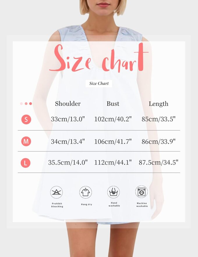 MISSACTIVER Women's Sleeveless Babydoll Tank Mini Dress Scoop Neck Ruched Short Dress with Pockets – Bild 6