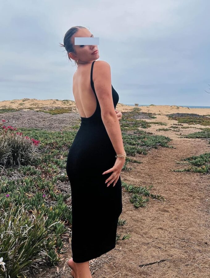 KMBANGI Women Cutout Black Backless Maxi Dress Sexy Sleeveless Cocktail Midi Dresses Bodycon Spaghetti Strap Long Dress – Bild 5