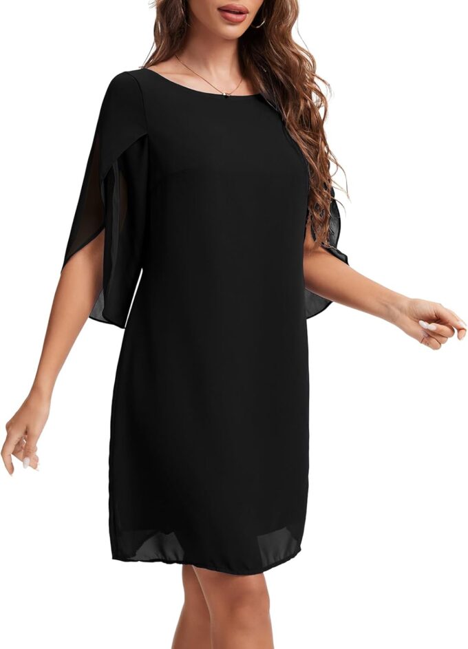 Dresses for Women 2025 Summer Dress of Flutter 3/4 Sleeve – Bild 2