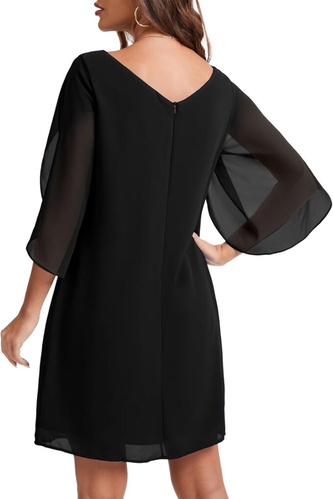 Dresses for Women 2025 Summer Dress of Flutter 3/4 Sleeve – Bild 6