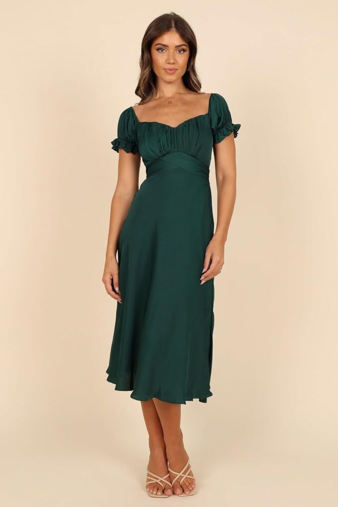 Petal & Pup Women's Mickenna Sweetheart Frill Midi Dress – Bild 7