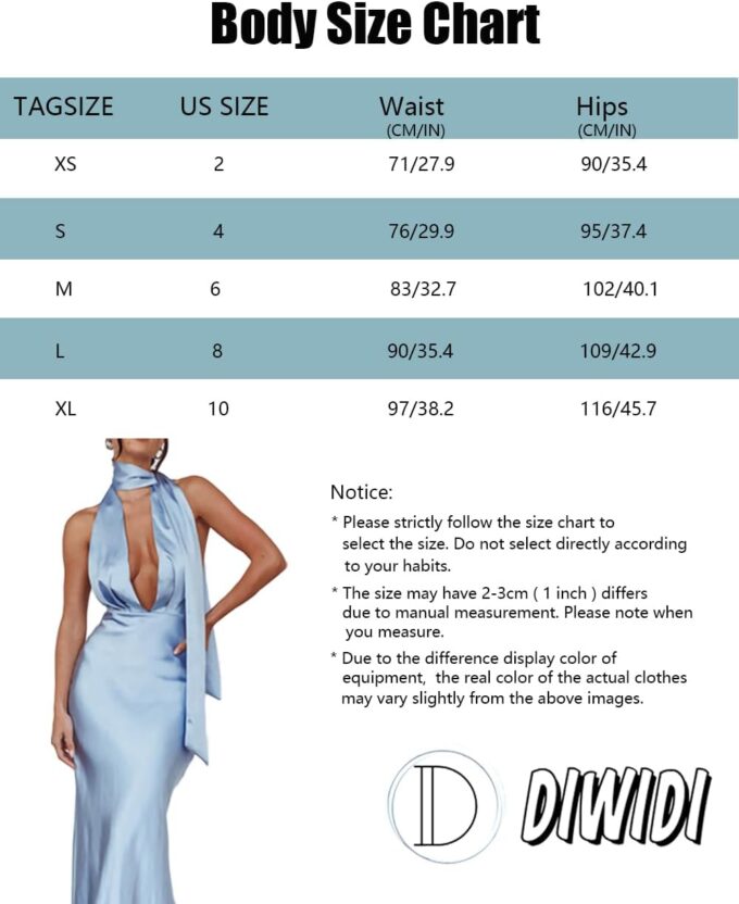 Summer Satin Halter Deep V Neck Backless Maxi Dresses for Women 2025 Silky Sleeveless Open Back Wedding Guest Long Dress – Bild 6