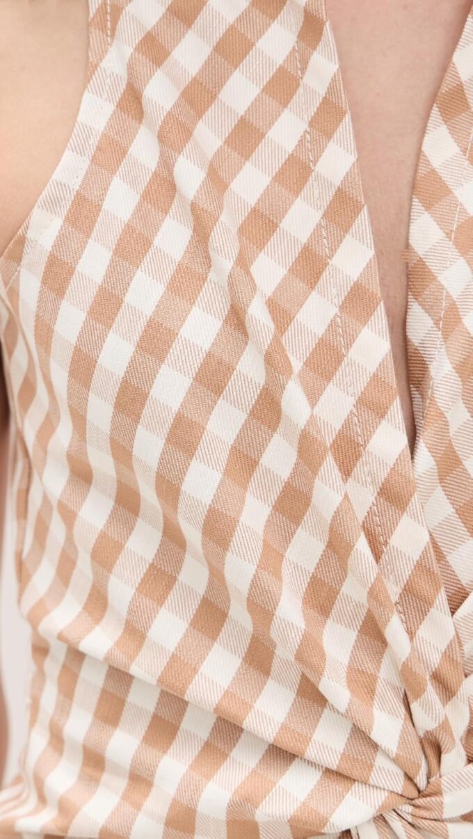 Cinq à Sept Women's Gingham Denim Sleeveless McKenna Dress – Bild 6
