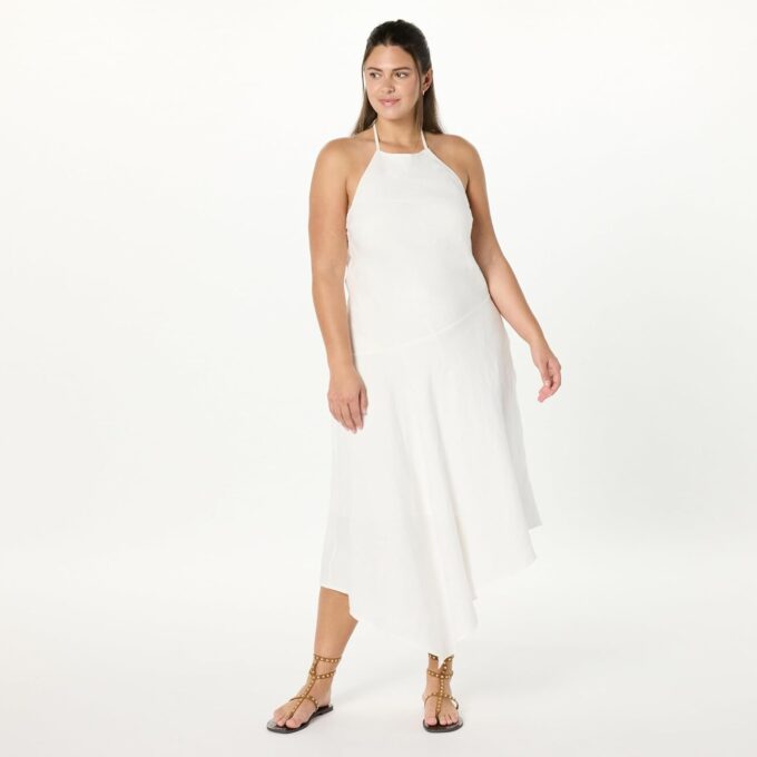 The Drop Women's Standard Ciga Halter Linen Maxi Dress – Bild 5
