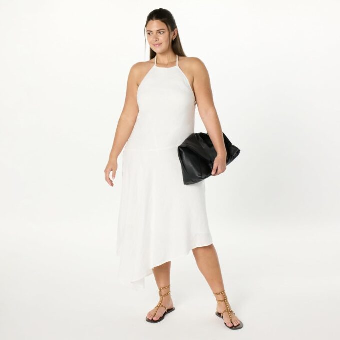 The Drop Women's Standard Ciga Halter Linen Maxi Dress – Bild 7