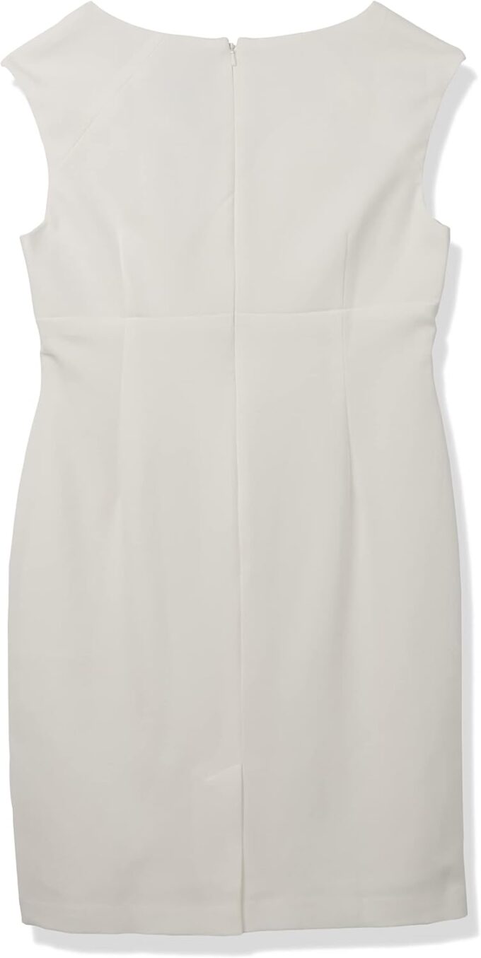 Adrianna Papell Damen Petite Plissee Surplus V-Ausschnitt Etuikleid – Bild 2